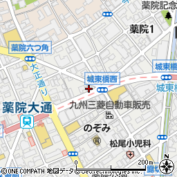 福岡県福岡市中央区薬院1丁目9-3周辺の地図