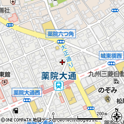 九重珈琲 薬院店周辺の地図