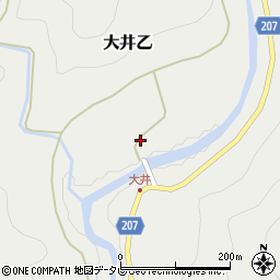 高知県安芸市大井乙175周辺の地図