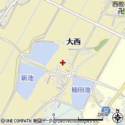 福岡県豊前市大西224周辺の地図