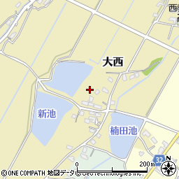 福岡県豊前市大西226周辺の地図