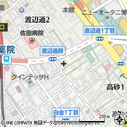 筑邦銀行福岡営業部 ＡＴＭ周辺の地図