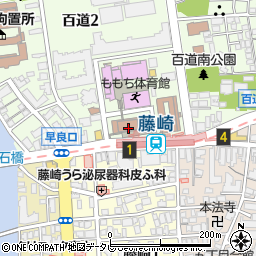 福岡市役所教育委員会総合図書館　早良図書館周辺の地図