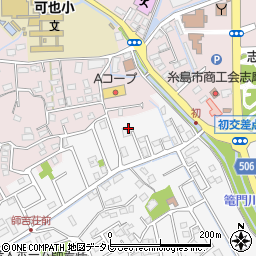福岡県糸島市志摩師吉789-15周辺の地図