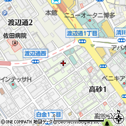 福岡質屋協同組合周辺の地図
