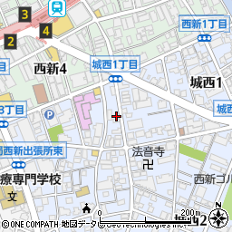 Ｂｉｇ　Ｌｕｃｋ西新ｕｒａｄｏｒｉ周辺の地図