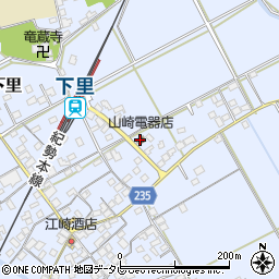 山崎電器店周辺の地図