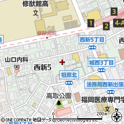 KAKA 西新店周辺の地図