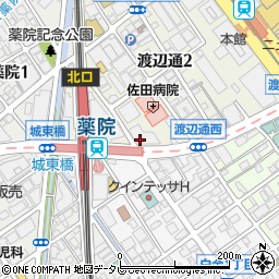 マツモトキヨシ薬院店周辺の地図