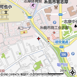 福岡県糸島市志摩師吉779-8周辺の地図