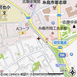 福岡県糸島市志摩師吉779-7周辺の地図