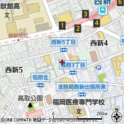 福岡信用金庫藤崎出張所周辺の地図