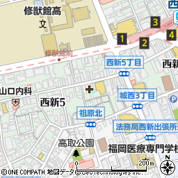 学生服センターカク西新店周辺の地図