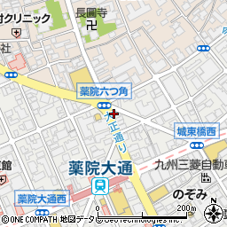 福岡県福岡市中央区薬院1丁目11-11周辺の地図