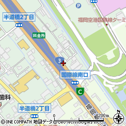 オリックスレンタカー福岡空港国際線ターミナル店周辺の地図