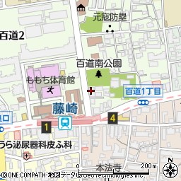 百道ゼミナール周辺の地図