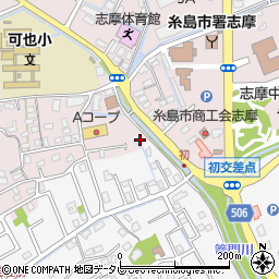 福岡県糸島市志摩師吉782周辺の地図