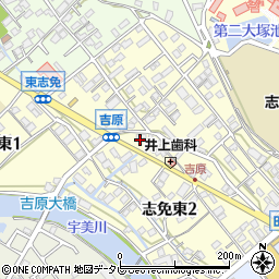 福岡県志免町（糟屋郡）志免東周辺の地図