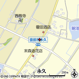 福岡県豊前市大西2602周辺の地図