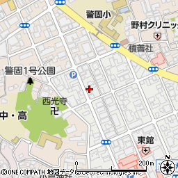 広島お好み焼きとそのつづき こうね 薬院店周辺の地図