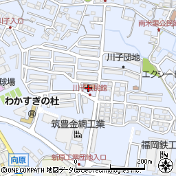 川子地区公民館周辺の地図