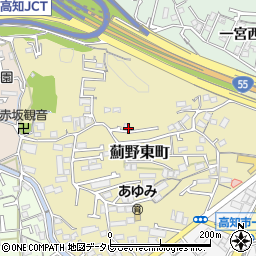 高知県高知市薊野東町周辺の地図