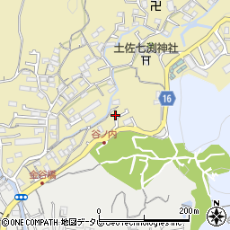 高知県高知市北秦泉寺827-15周辺の地図