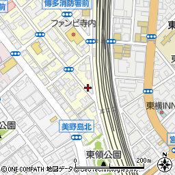 ＢＩＣＹＣＬＥＳＨＯＰ・ＲＵＳＨ　博多店周辺の地図