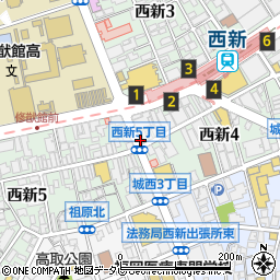 眼鏡市場福岡西新店周辺の地図