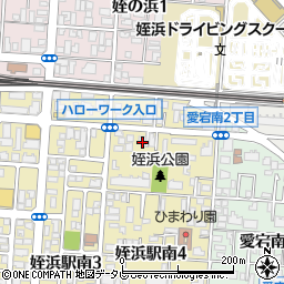 タイムズカー姪浜駅南店周辺の地図