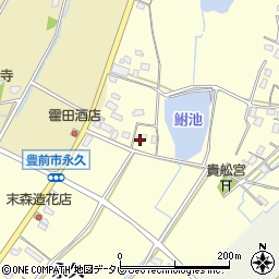 福岡県豊前市永久267周辺の地図