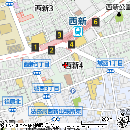 大黒屋福岡西新店周辺の地図