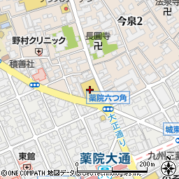 クリーニングのかりんボンラパス薬院店周辺の地図