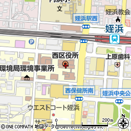 福岡市西区役所周辺の地図