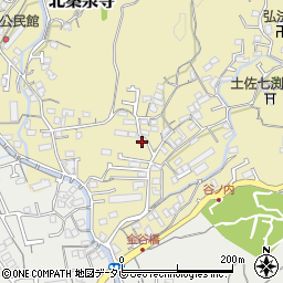 高知県高知市北秦泉寺107-2周辺の地図