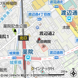 銀座に志かわ　福岡薬院店周辺の地図