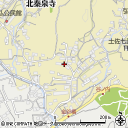 高知県高知市北秦泉寺107-1周辺の地図