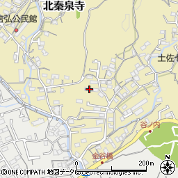 高知県高知市北秦泉寺109-2周辺の地図