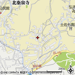 高知県高知市北秦泉寺706周辺の地図