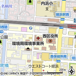 福岡市役所教育委員会総合図書館　西図書館周辺の地図