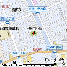 上新田公園周辺の地図