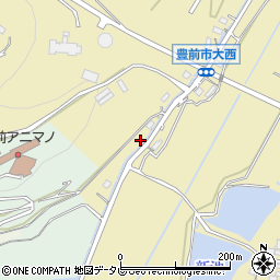 福岡県豊前市大西1113周辺の地図