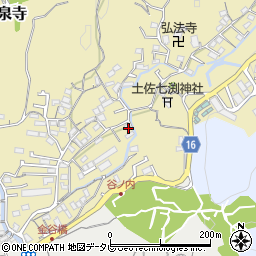 高知県高知市北秦泉寺48周辺の地図