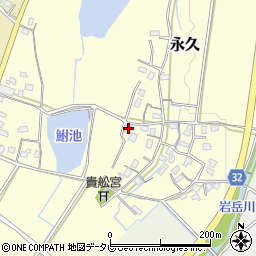 福岡県豊前市永久342周辺の地図