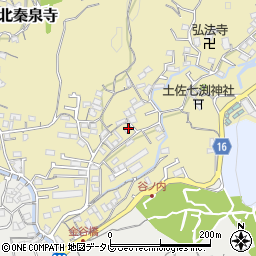 高知県高知市北秦泉寺54-2周辺の地図