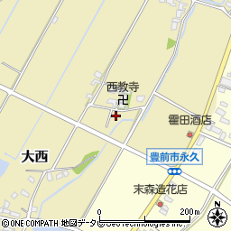 福岡県豊前市大西192周辺の地図