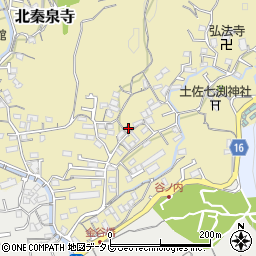 高知県高知市北秦泉寺56周辺の地図