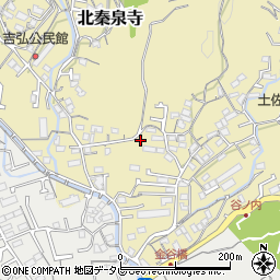 高知県高知市北秦泉寺110-2周辺の地図