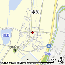 福岡県豊前市永久598周辺の地図