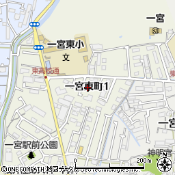 高知県高知市一宮東町1丁目周辺の地図